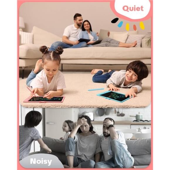 10Inch LCD Writing Tablet for 3-8Year Olds-Electronic Drawing Pad & Doodle Board - Picture 6 of 7